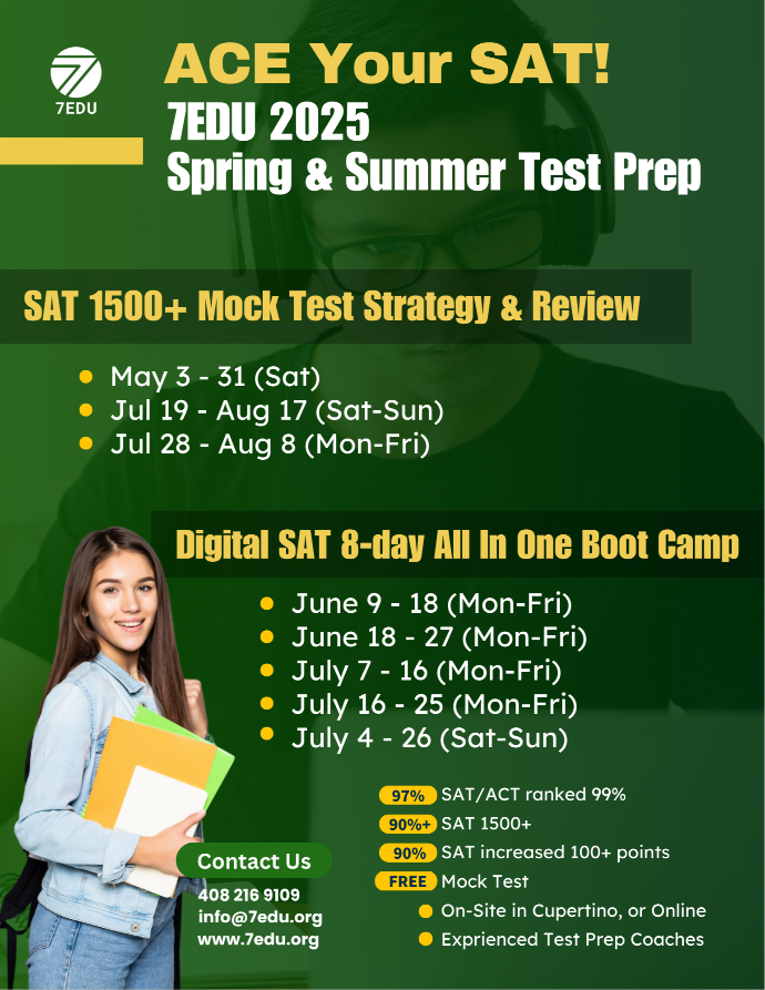 SAT Test Prep Courses Spring and Summer 2025